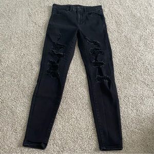 american eagle women’s black skinny jeans